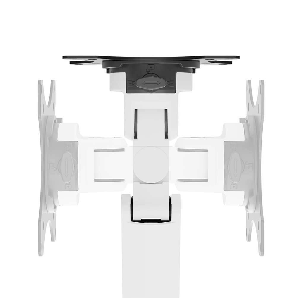 Neomounts DS70-250WH1 Monitorarm 17-35" - gasveer - Topfix - 180°-stop - Afbeelding 9