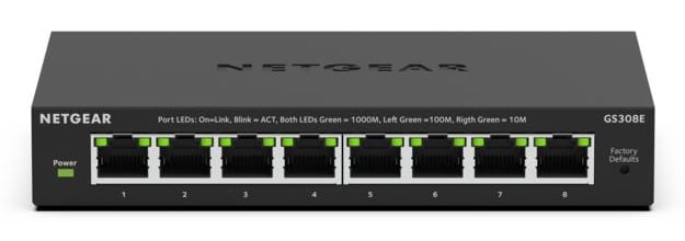 NETGEAR GS308E Managed L2/L3 Gigabit Ethernet (10/100/1000) Zwart - Afbeelding 4