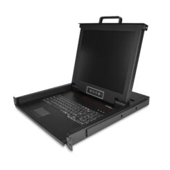 StarTech.com KVM Rack Console, Single Port VGA KVM met 17" LCD Scherm voor Server Rack, Complete Universele 1U LCD KVM Lade met Kabels en Toebehoren, USB Support, 50000 MTBF, QWERTY Keyboard - Afbeelding 2