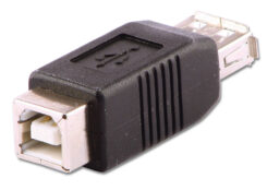 Lindy 71228 tussenstuk voor kabels USB A USB B Zwart - Afbeelding 2