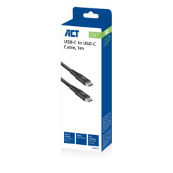ACT USB 3.2 Gen1 laad- en datakabel C male - C male 1 meter - Afbeelding 3