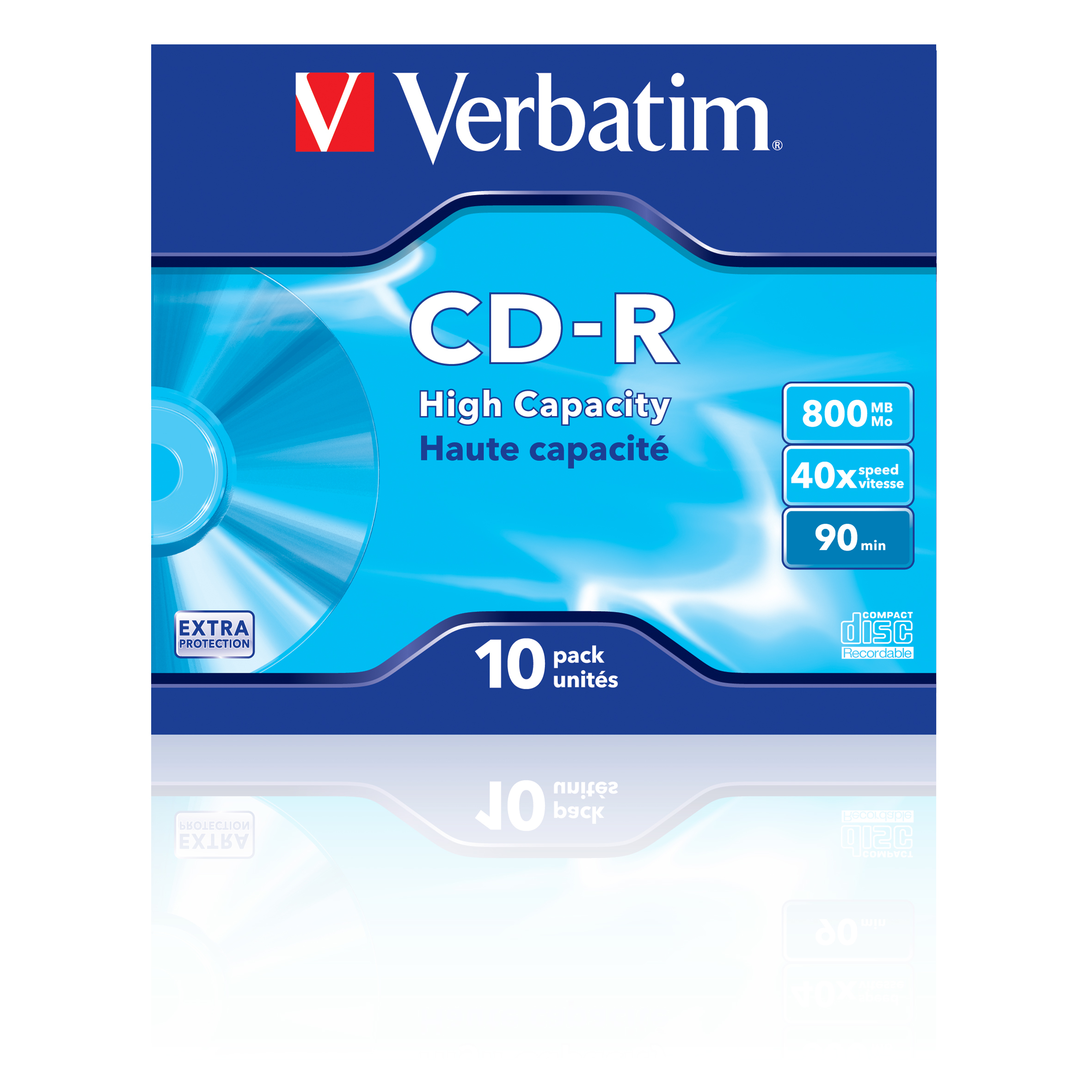 Verbatim CD-R High Capacity 800 MB 40x 10 stuk(s) - Afbeelding 2