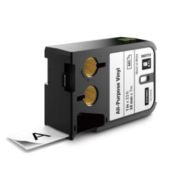 DYMO XTL multifunctionele labels van vinyl | 24 mm x 7 m | zwart op wit