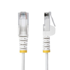 StarTech.com 10m Dunne CAT6 Ethernet Kabel, Wit, Snagless, 100W PoE, UTP, LSZH, 28AWG Pure Koperdraad, Slim RJ45 Netwerk Patchkabel met Trekontlasting, Fluke Getest - Afbeelding 3