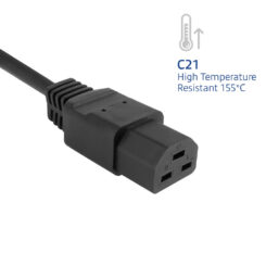 ACT Netsnoer C14 - C21 IEC60320 zwart 2 m - Afbeelding 5