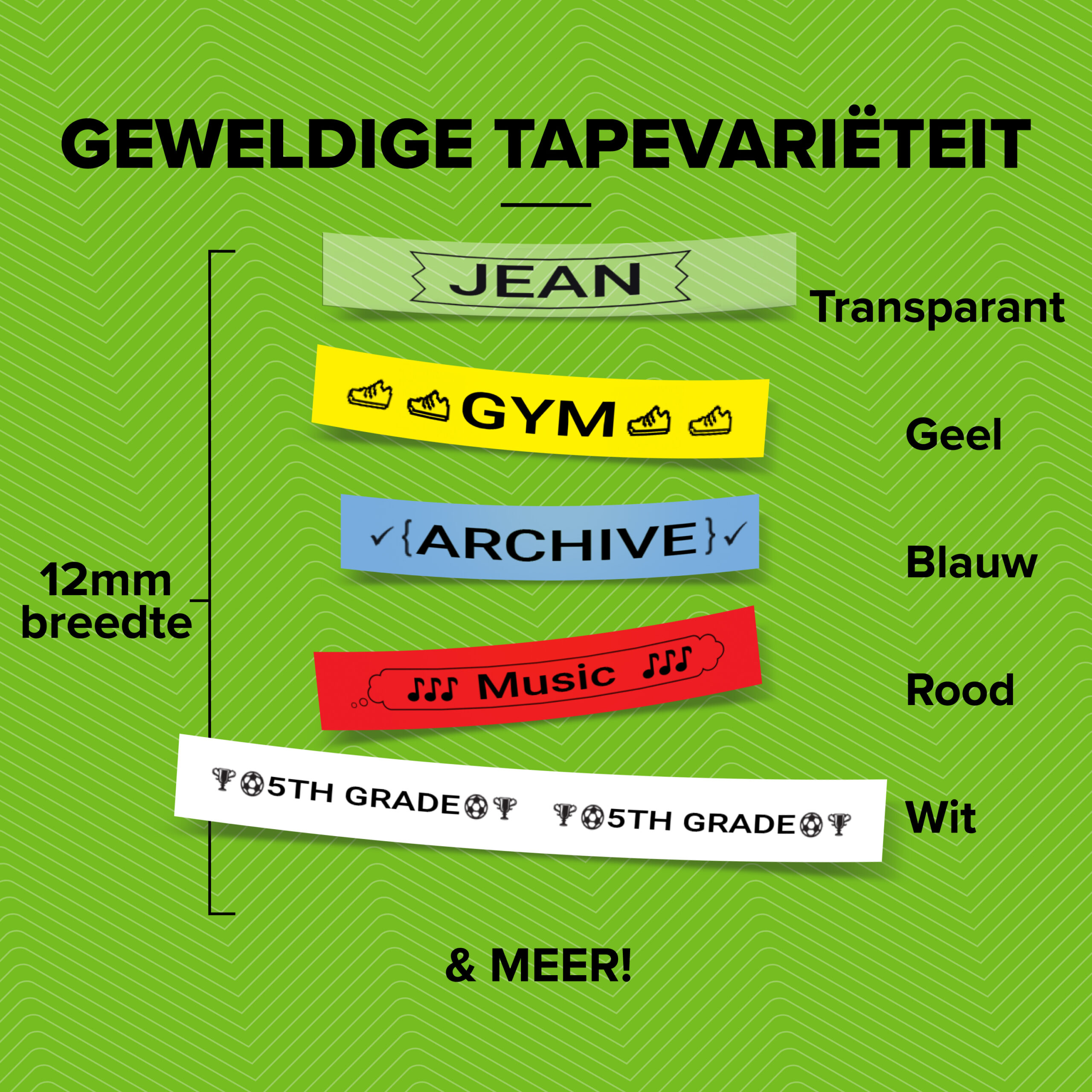 DYMO LetraTag originele papieren labels | Zwart afdrukken op witte etiketten | 12 mm x 4 m | Zelfklevende multifunctionele labels voor LetraTag labelprinters | gemaakt in Europa - Afbeelding 6