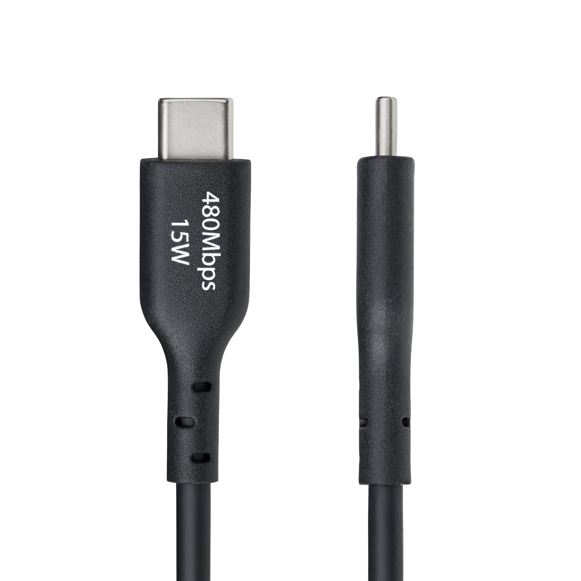 StarTech.com 30cm USB-A naar USB-C Laadkabel, USB-A naar USB Type-C Oplaadkabel, Opladen & Synchroniseren, Fast Charge 3A, USB 2.0 Datakabel, TPE Mantel, Zwart - Afbeelding 4