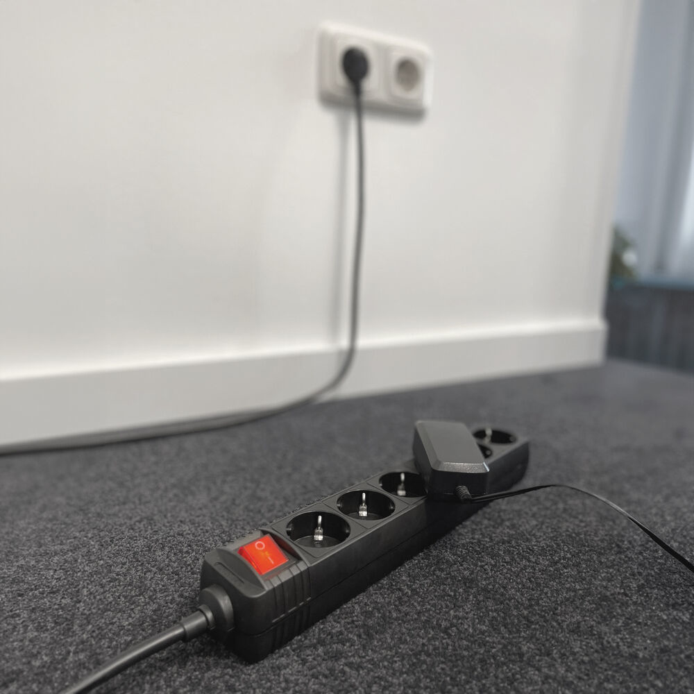 ACT Stekkerdoos met lichtgevende schakelaar, 6 sockets, 3 m, zwart - Afbeelding 6