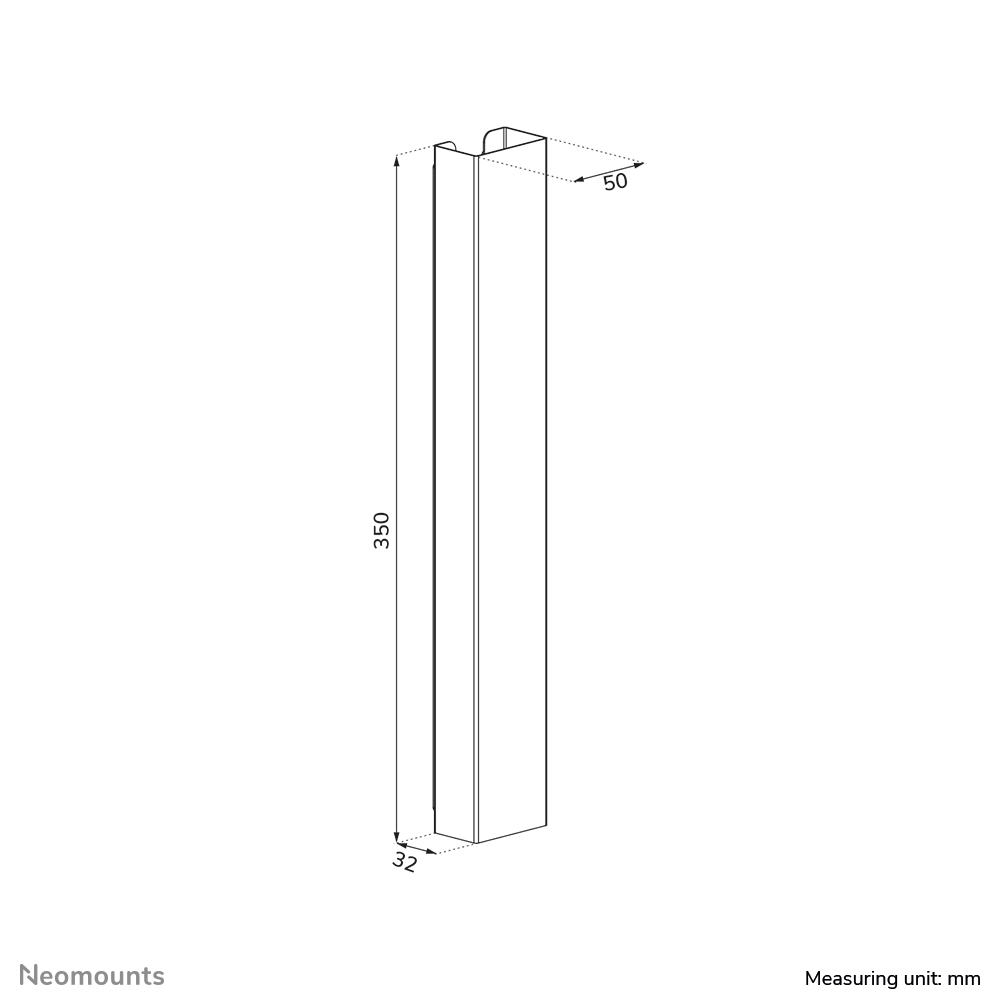 Neomounts ADS06-123WH Kabelgoot - magnetische bevestiging - universeel - Afbeelding 11