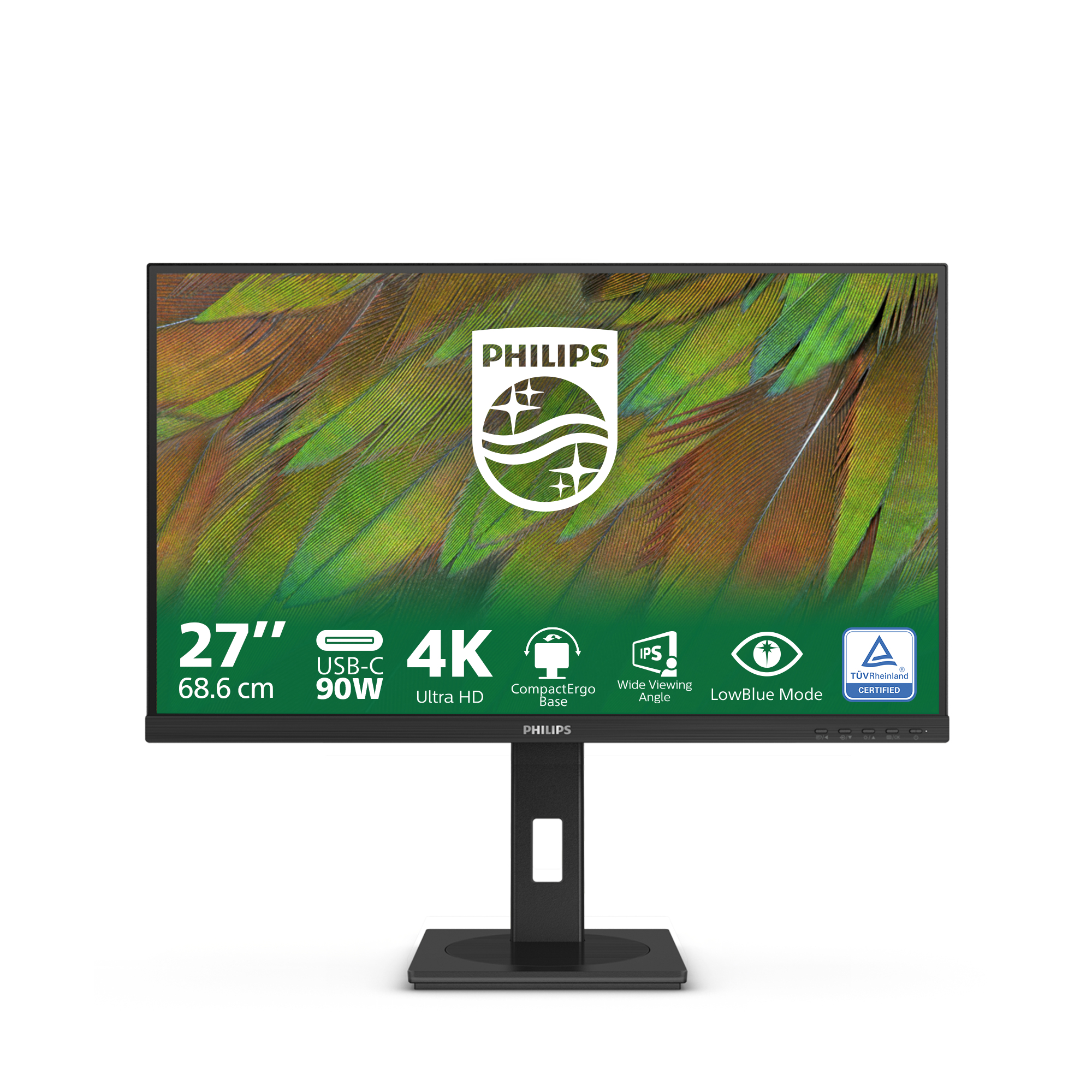 Philips 3000 series 27B1U3900/00 computer monitor 68,6 cm (27") 3840 x 2160 Pixels 4K Ultra HD LCD Zwart - Afbeelding 2