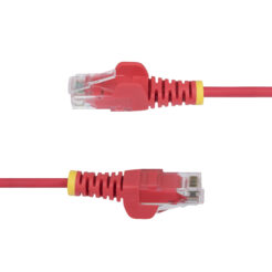StarTech.com 1m Dunne CAT6 Ethernet Kabel, Rood, Snagless, 100W PoE, UTP, LSZH, 28AWG Pure Koperdraad, Slim RJ45 Netwerk Patchkabel met Trekontlasting, Fluke Getest - Afbeelding 4