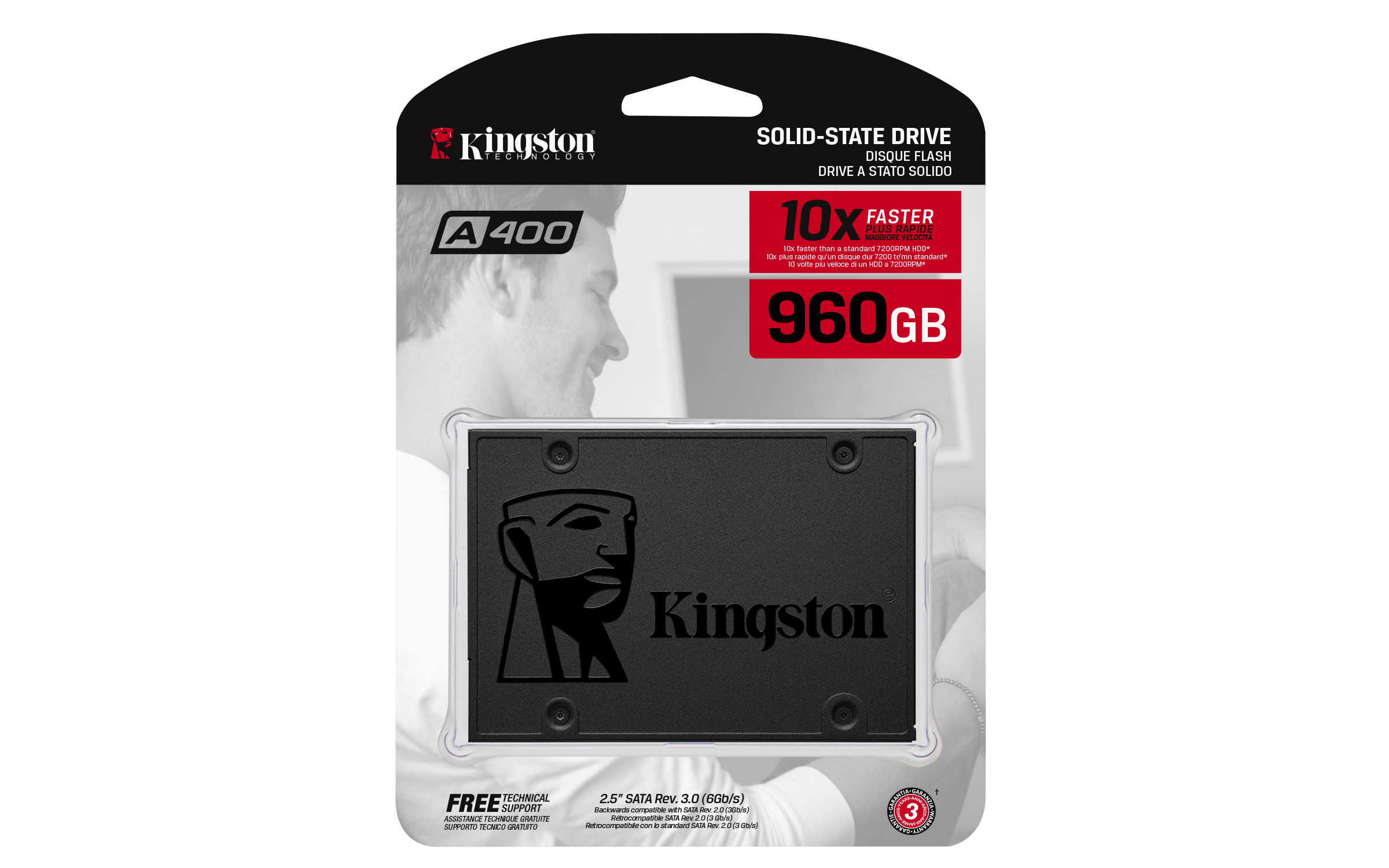 Kingston Technology A400 960 GB 2.5" SATA III TLC - Afbeelding 5