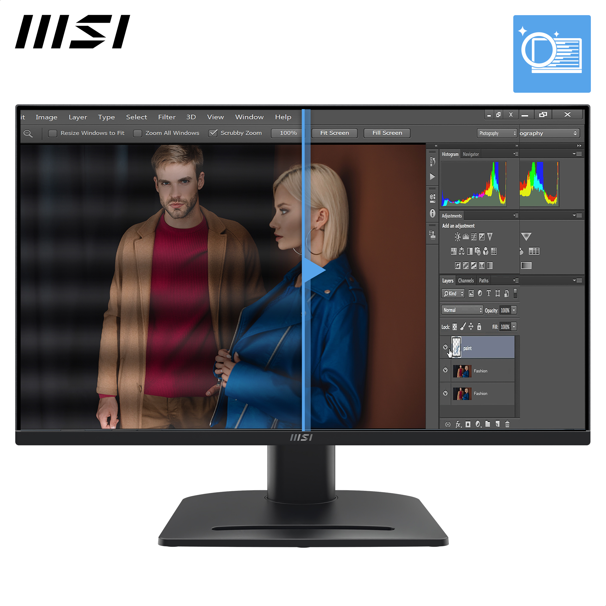 MSI Pro MP275QPG computer monitor 68,6 cm (27") 2560 x 1440 Pixels Wide Quad HD LCD Zwart - Afbeelding 8