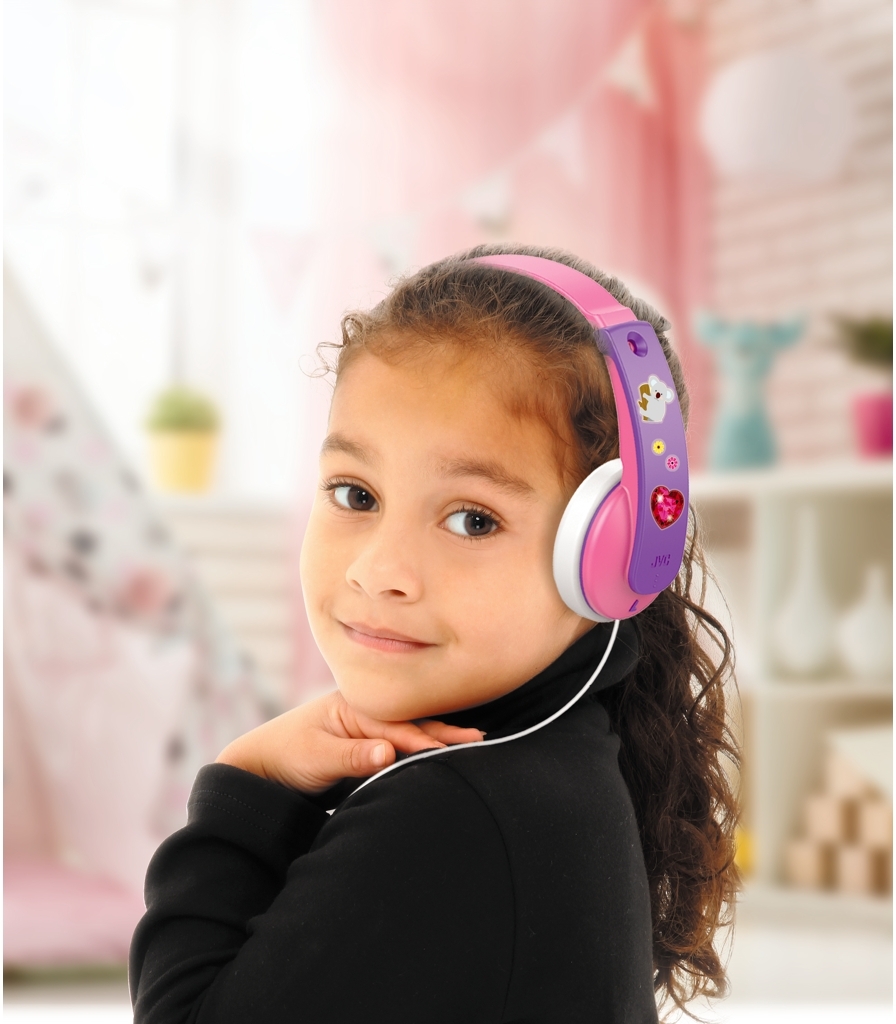 JVC HA-KD7 Hoofdtelefoons Bedraad Hoofdband Muziek Roze, Paars - Afbeelding 2