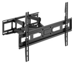 Manhattan Wandbeugel voor TV’s en monitoren (Volledig Verstelbaar), voor schermen 32–65", VESA-compatibiliteit: van 100x100 tot 600x400 mm (controleer de afmetingen van de vier montagegaten aan de achterzijde), max 40 kg, zwart - Afbeelding 7
