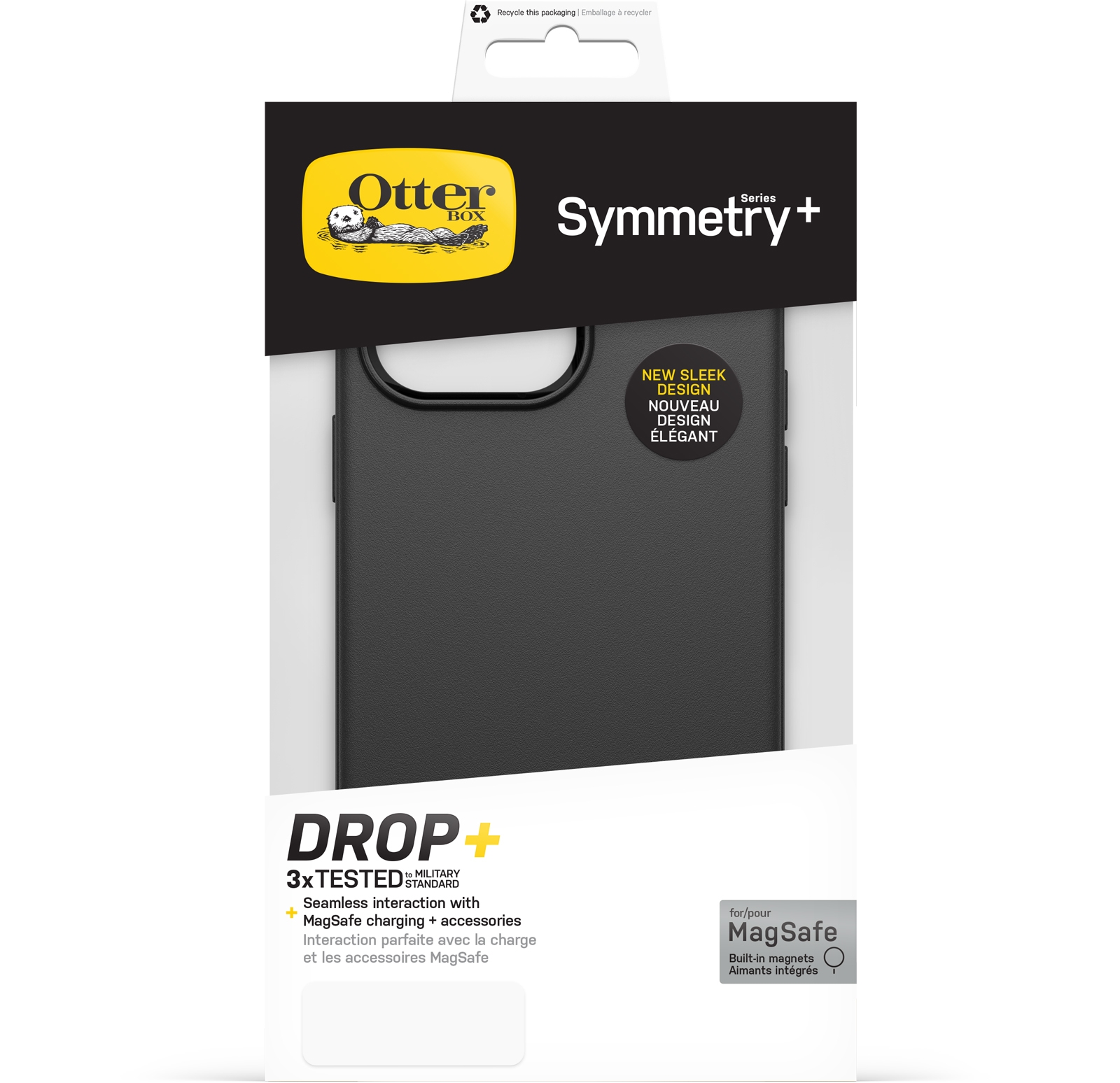 OtterBox Symmetry+ Case Apple iPhone 14 Pro Max Black - Afbeelding 4