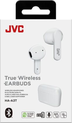 JVC HA-A3T Headset True Wireless Stereo (TWS) In-ear Oproepen/muziek Bluetooth Wit - Afbeelding 6