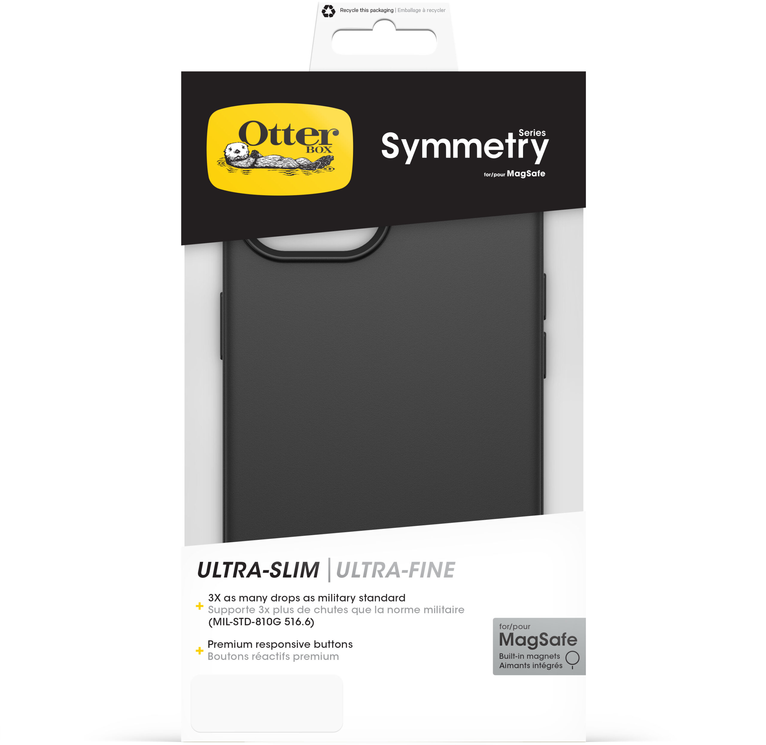 OtterBox Symmetry+ Case Apple iPhone 13/14/15/16e Black - Afbeelding 4