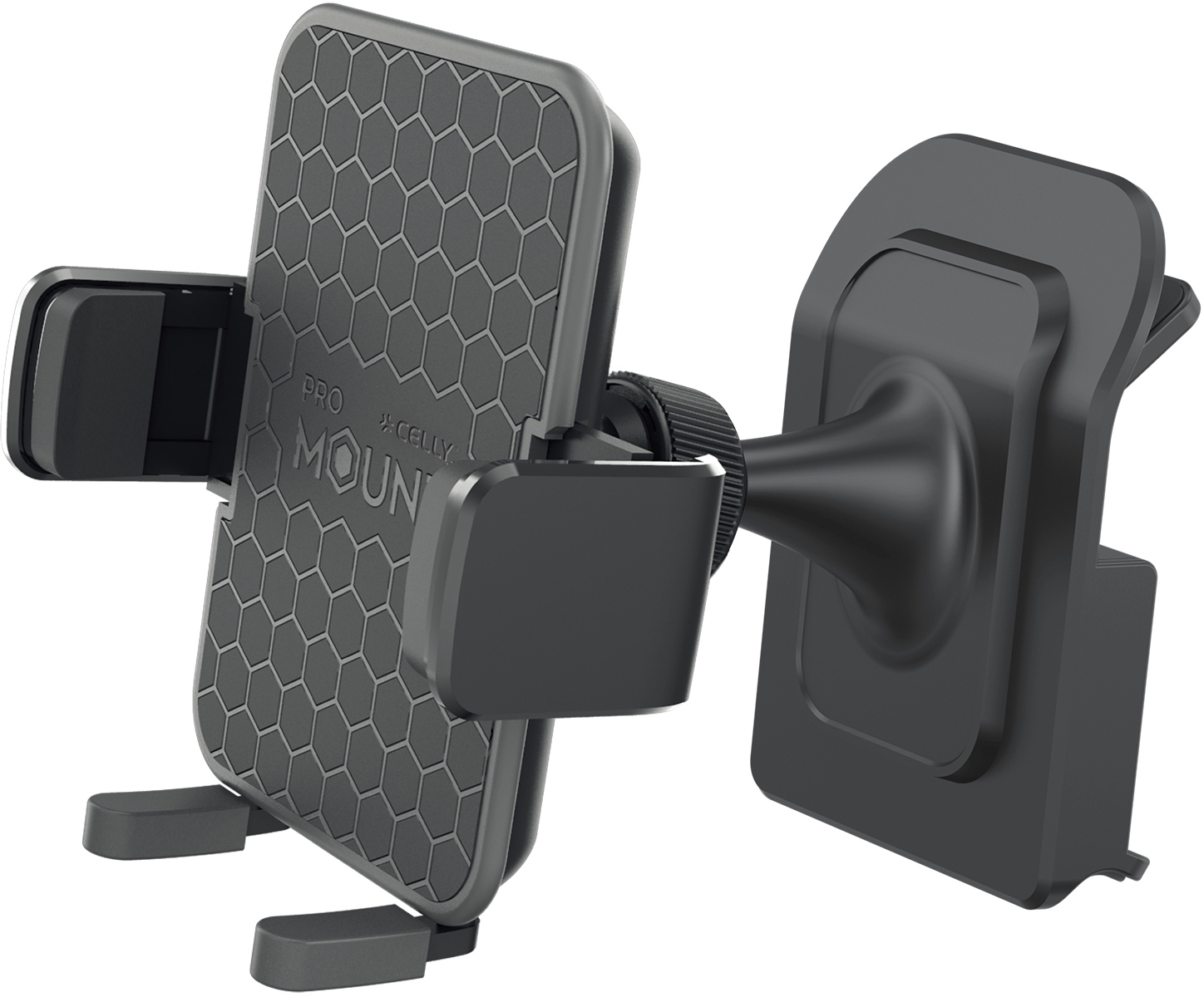 Celly MOUNTVENTPLUST houder Passieve houder Mobiele telefoon/Smartphone Zwart