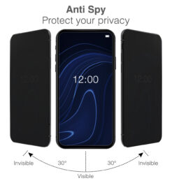 Mobilize Privacy Glass Screen Protector - Black Frame - for Samsung Galaxy A23 5G