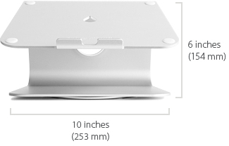 Rain Design mStand 360 Laptop Stand + Swivel Base Black - Afbeelding 4