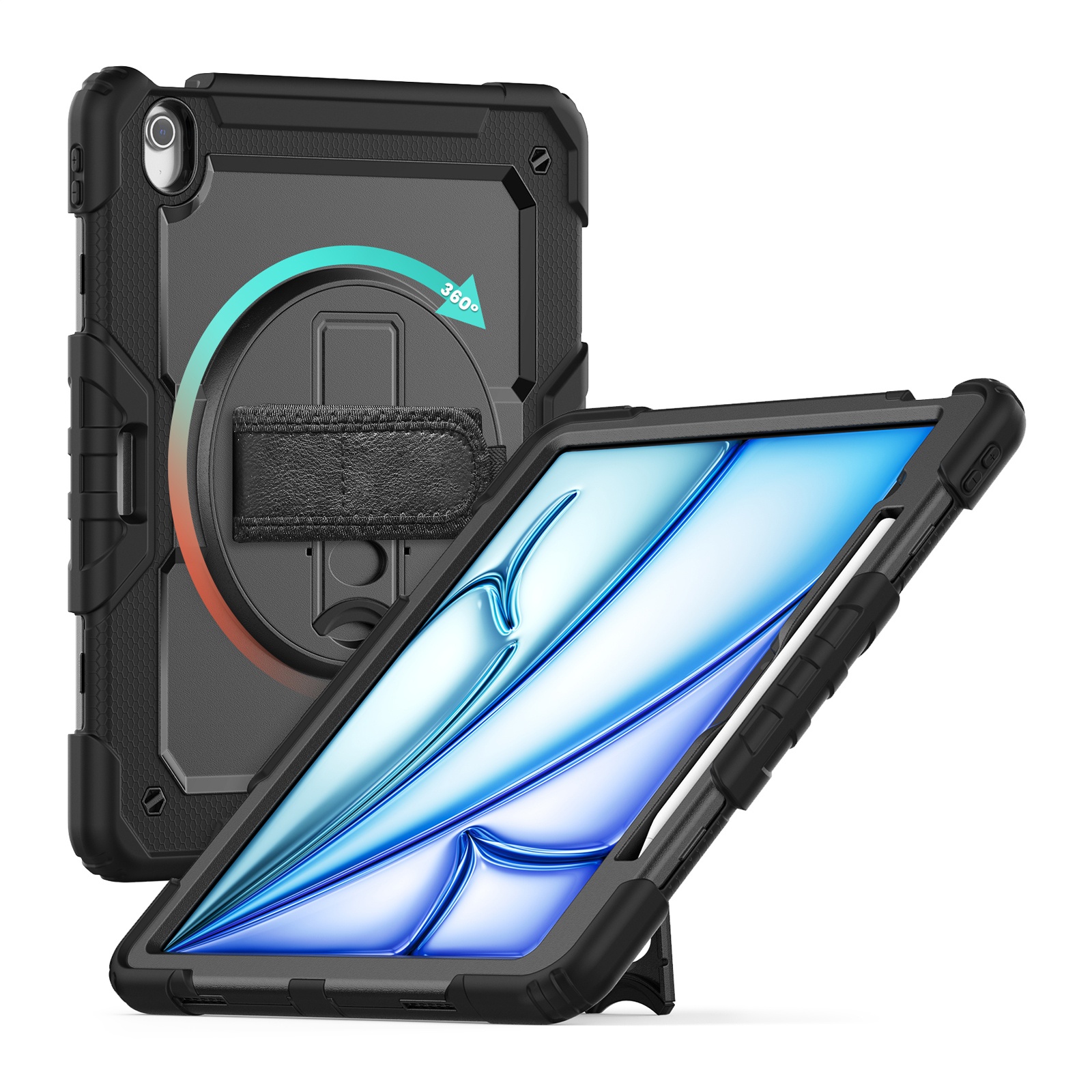 Xccess Survivor All-round Case Apple iPad Air 13 (2024/2025) Black (Screenless)