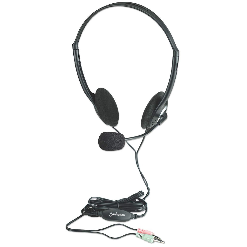 Manhattan 164429 hoofdtelefoon/headset Bedraad Hoofdband Oproepen/muziek Zwart, Zilver - Afbeelding 2