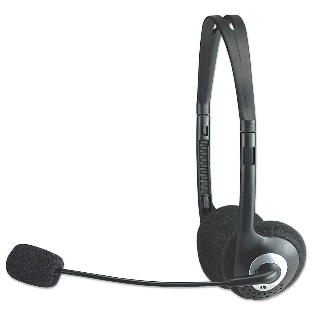 Manhattan 164429 hoofdtelefoon/headset Bedraad Hoofdband Oproepen/muziek Zwart, Zilver - Afbeelding 4