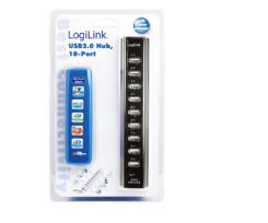LogiLink UA0096 interface hub 480 Mbit/s Zwart - Afbeelding 3