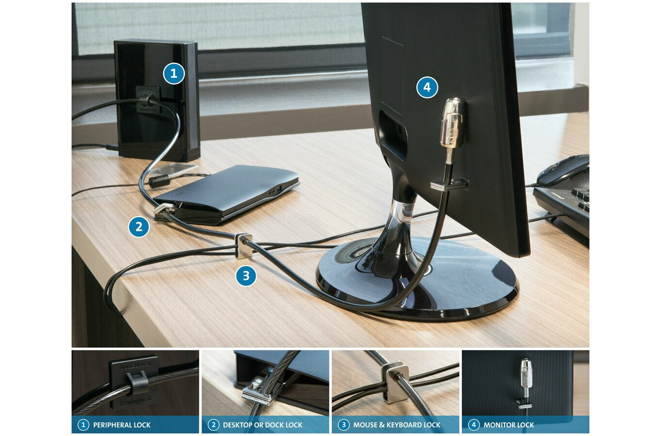 Kensington Vergrendelkit voor desktop en randapparaten 2.0 - Afbeelding 8