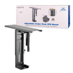LogiLink EO0004 CPU-houder Bureau-gemonteerde CPU-houder Zwart - Afbeelding 10
