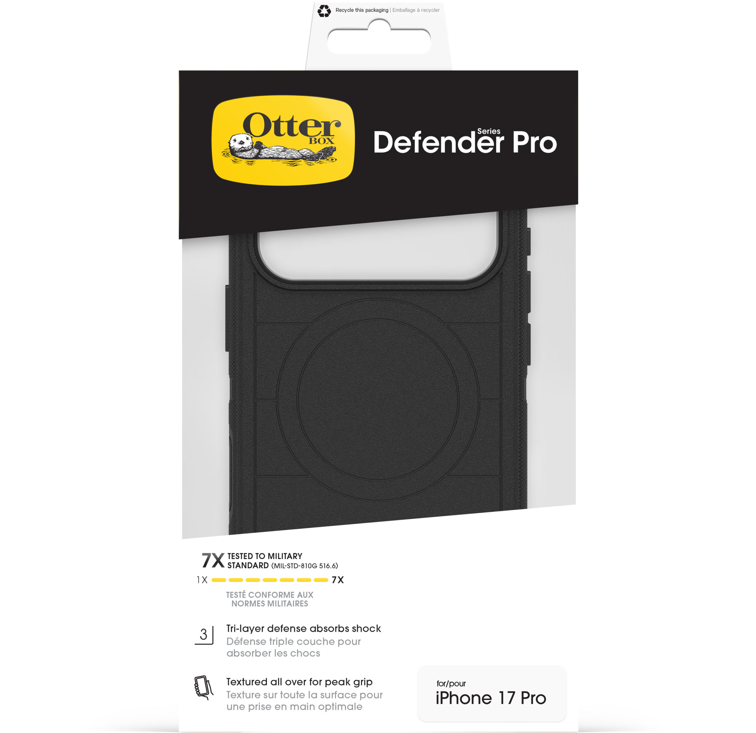 OtterBox Defender Series Pro with MagSafe Apple iPhone 17 Pro Black - Afbeelding 5