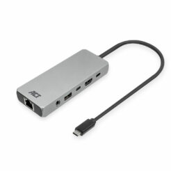 ACT USB-C 4K / 8K 30Hz dockingstation voor 1 HDMI monitor, 2,5 Gigabit ethernet, USB-C 10Gbps, USB-A 10Gbps, 3,5mm audio, PD pass-through - Afbeelding 2