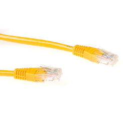 ACT Gele 0,5 meter U/UTP CAT6 patchkabel met RJ45 connectoren - Afbeelding 2