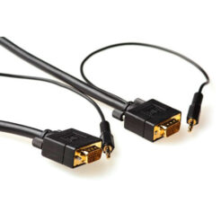 ACT 5 meter High performance VGA + Audio kabel male-male