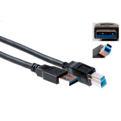 ACT USB 3.0 A male - USB B male 0,50 m - Afbeelding 2