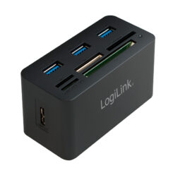 LogiLink CR0042 laptop dock & poortreplicator Bedraad USB 3.2 Gen 1 (3.1 Gen 1) Type-A Zwart - Afbeelding 2