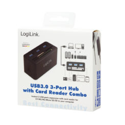 LogiLink CR0042 laptop dock & poortreplicator Bedraad USB 3.2 Gen 1 (3.1 Gen 1) Type-A Zwart - Afbeelding 6