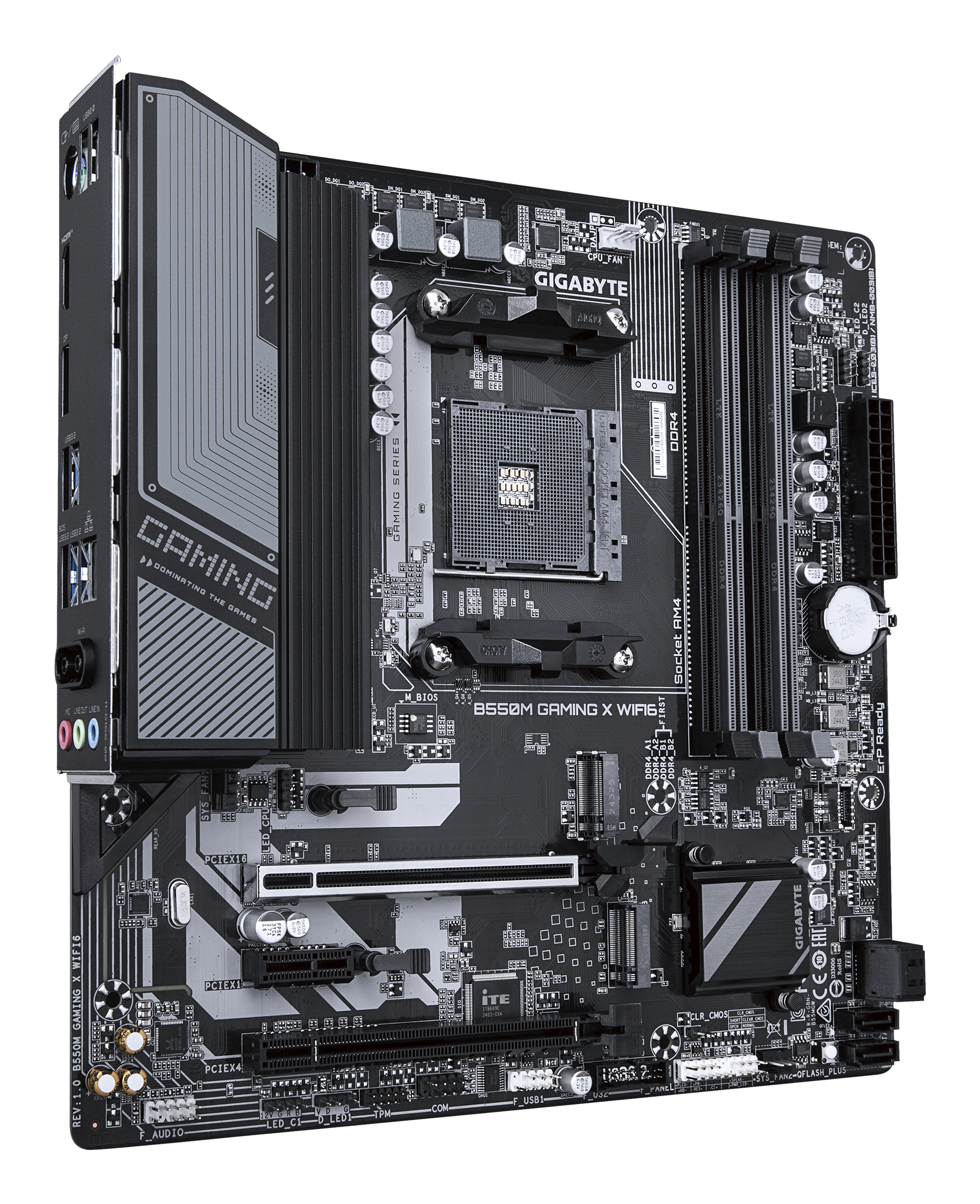 GIGABYTE B550M GAMING X WIFI6 moederbord AMD B550 Socket AM4 micro ATX - Afbeelding 4