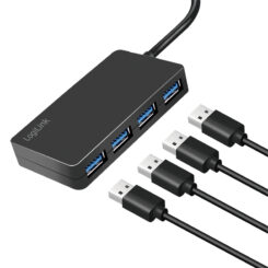 LogiLink UA0396 interface hub USB 3.2 Gen 1 (3.1 Gen 1) Type-A 5000 Mbit/s Zwart - Afbeelding 4