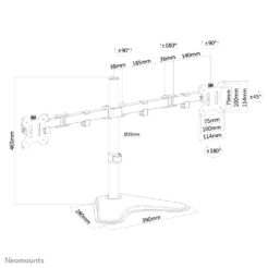Neomounts FPMA-D550DDBLACK Monitorstandaard 10-32" - Afbeelding 12
