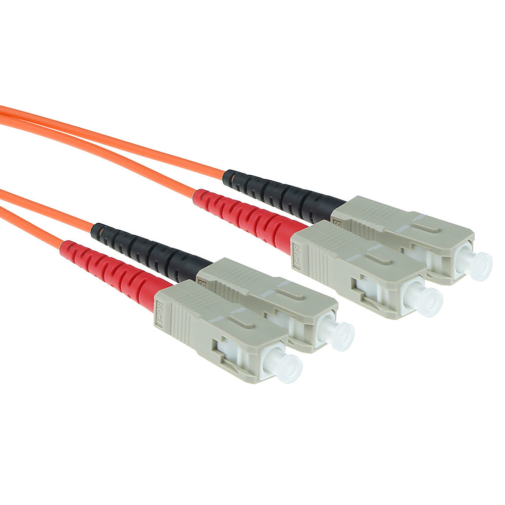 ACT 30 meter LSZH Multimode 50/125 OM2 glasvezel patchkabel duplex met SC connectoren