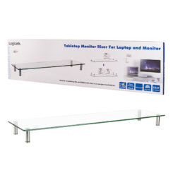 LogiLink BP0060 flat panel bureau steun Roestvrijstaal, Transparant - Afbeelding 3