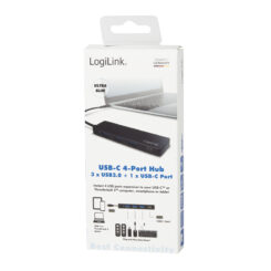 LogiLink UA0311 interface hub USB 3.2 Gen 1 (3.1 Gen 1) Type-C 5000 Mbit/s Zwart - Afbeelding 5