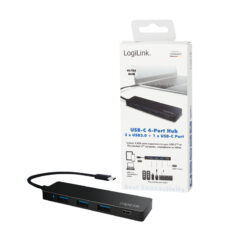 LogiLink UA0311 interface hub USB 3.2 Gen 1 (3.1 Gen 1) Type-C 5000 Mbit/s Zwart - Afbeelding 6