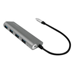 LogiLink UA0309 interface hub USB 3.2 Gen 1 (3.1 Gen 1) Type-C 5000 Mbit/s Grijs - Afbeelding 3