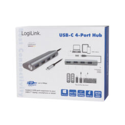 LogiLink UA0309 interface hub USB 3.2 Gen 1 (3.1 Gen 1) Type-C 5000 Mbit/s Grijs - Afbeelding 7