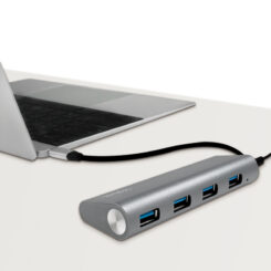 LogiLink UA0309 interface hub USB 3.2 Gen 1 (3.1 Gen 1) Type-C 5000 Mbit/s Grijs - Afbeelding 5