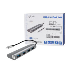 LogiLink UA0309 interface hub USB 3.2 Gen 1 (3.1 Gen 1) Type-C 5000 Mbit/s Grijs - Afbeelding 8