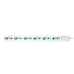 LogiLink LPS231 power uitbreiding 1,5 m 6 AC-uitgang(en) Binnen Wit - Afbeelding 3